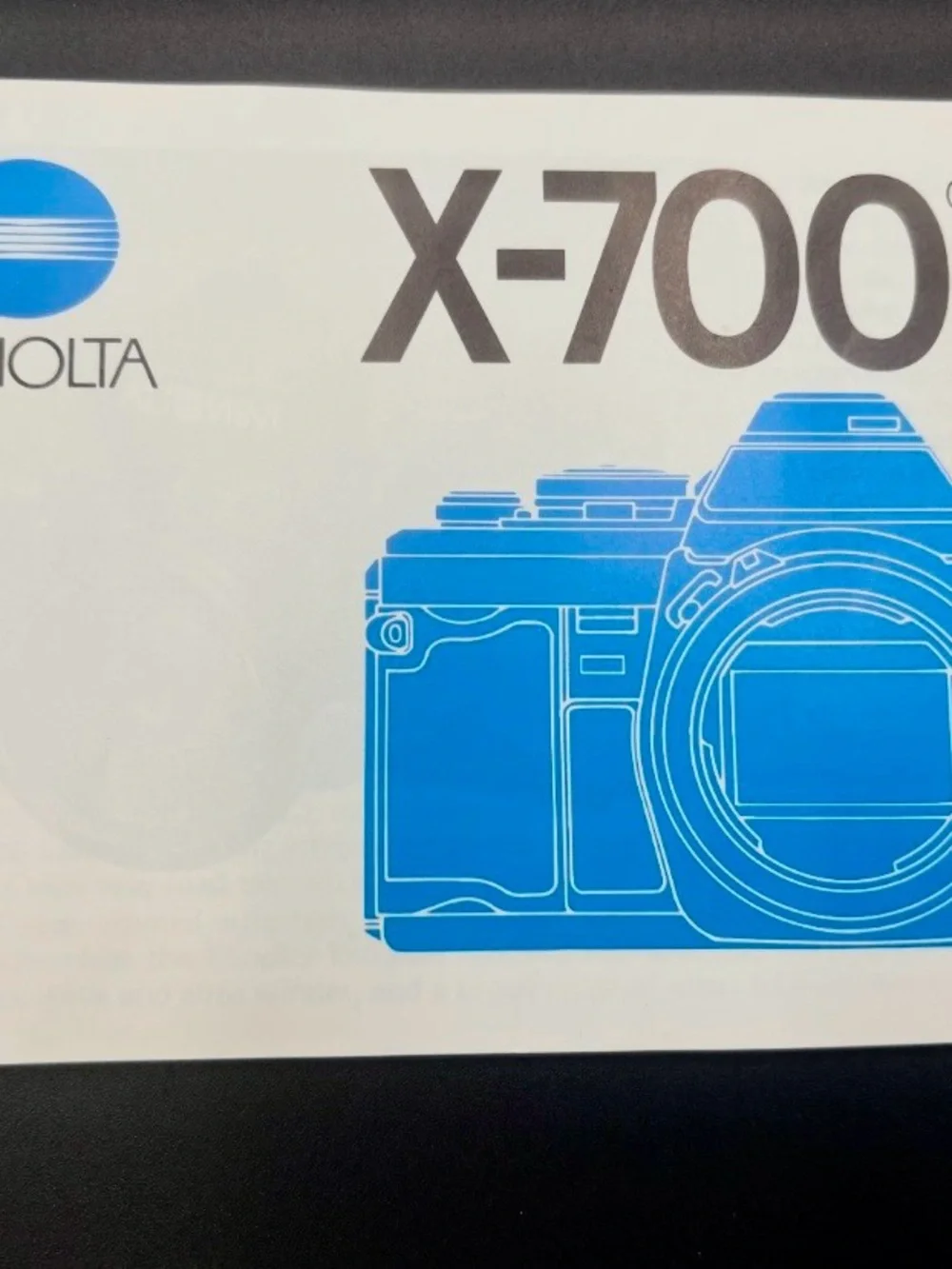 Minolta X-700 35mm SLR Film Camera Body